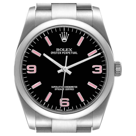 rolex 116000 black and pink dial popular|Rolex 116000 Oyster Perpetual with Black Dial and Pink.